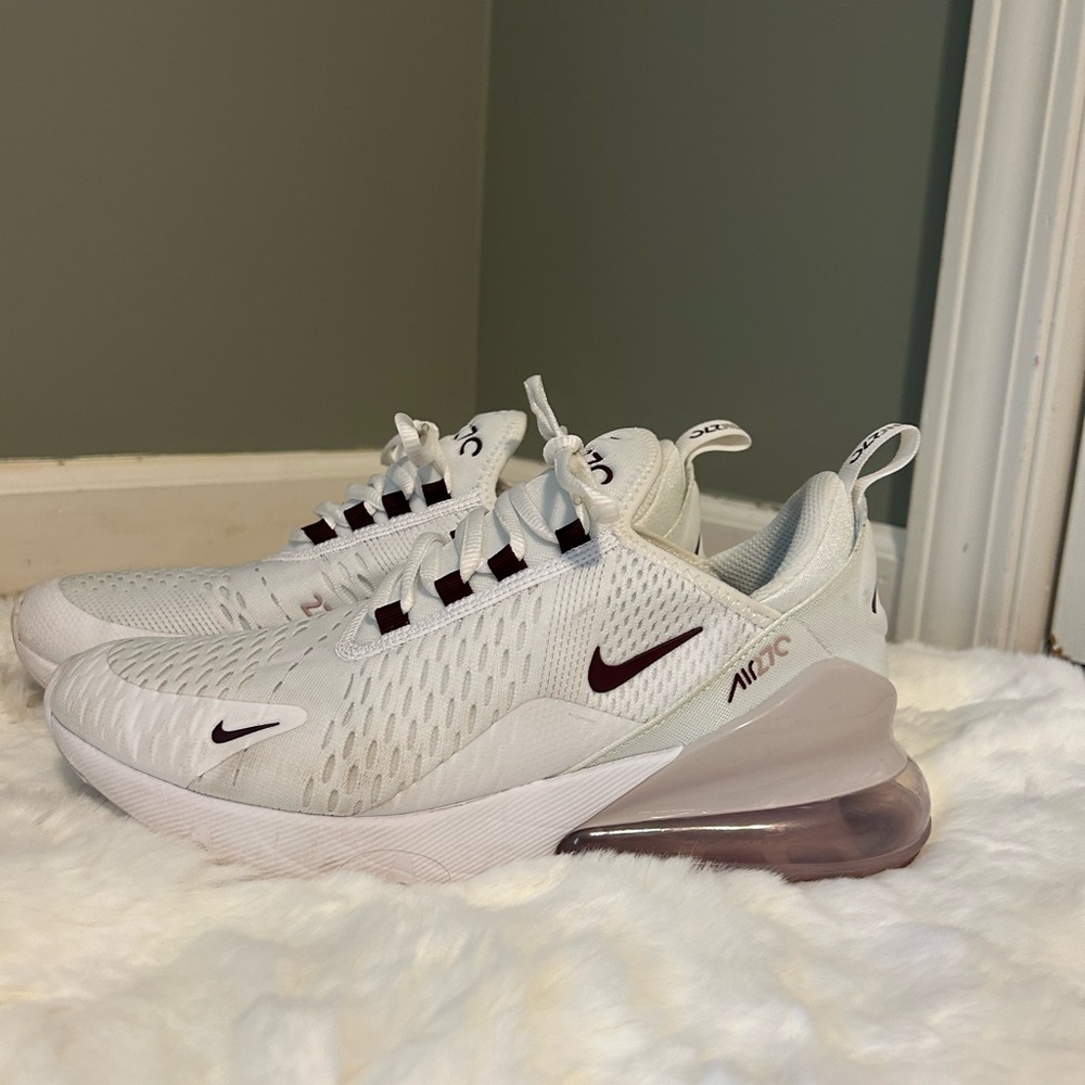 Nike Air Max 270 White and Black Sneakers
